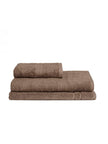 Σετ πετσέτες και χαλάκι μπάνιου homelovers organic 40X66+68X137+50X70 / Brown